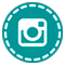 turquoise instagram icon